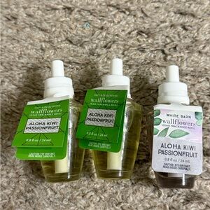 Bath & Body Works Aloha Kiwi Passionfruit Tropical Wallflower Set of 3